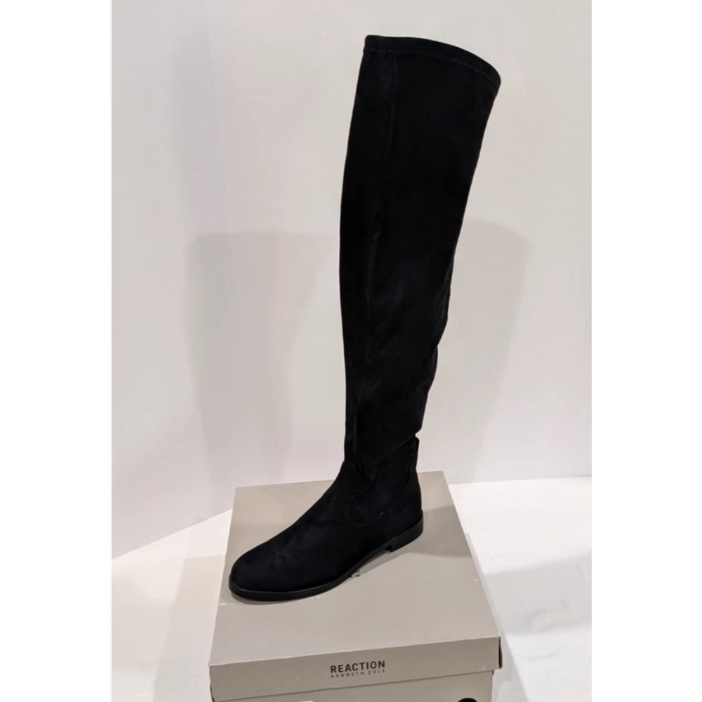 Kenneth Cole Reaction Wind-Y Black Over The Knee Boots RL07197E4 Womens 7.5 NEW